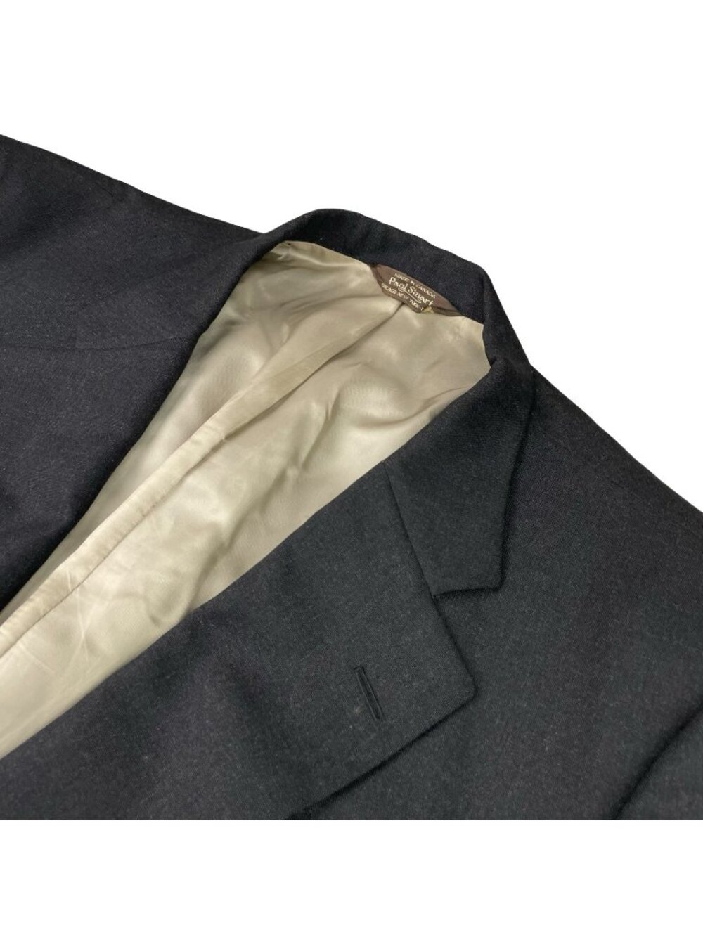 Paul Stuart Men’s SB Stuart 100% Wool 2-Button Blazer Dark Gray • 50R